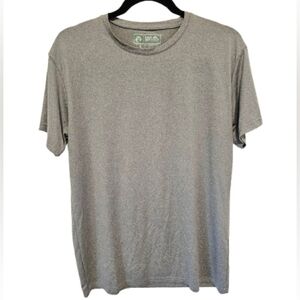 Deer Mountain Gray Polyester And Spandex Blend T-Shirt Mens Size Large